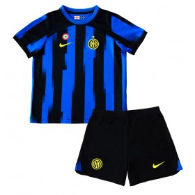 Fotbalové Dres Inter Milan Dětské Domácí 2023-24 Krátký Rukáv (+ trenýrky)